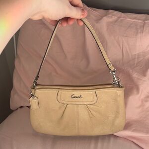 Coach Tan Leather Shoulder Bag